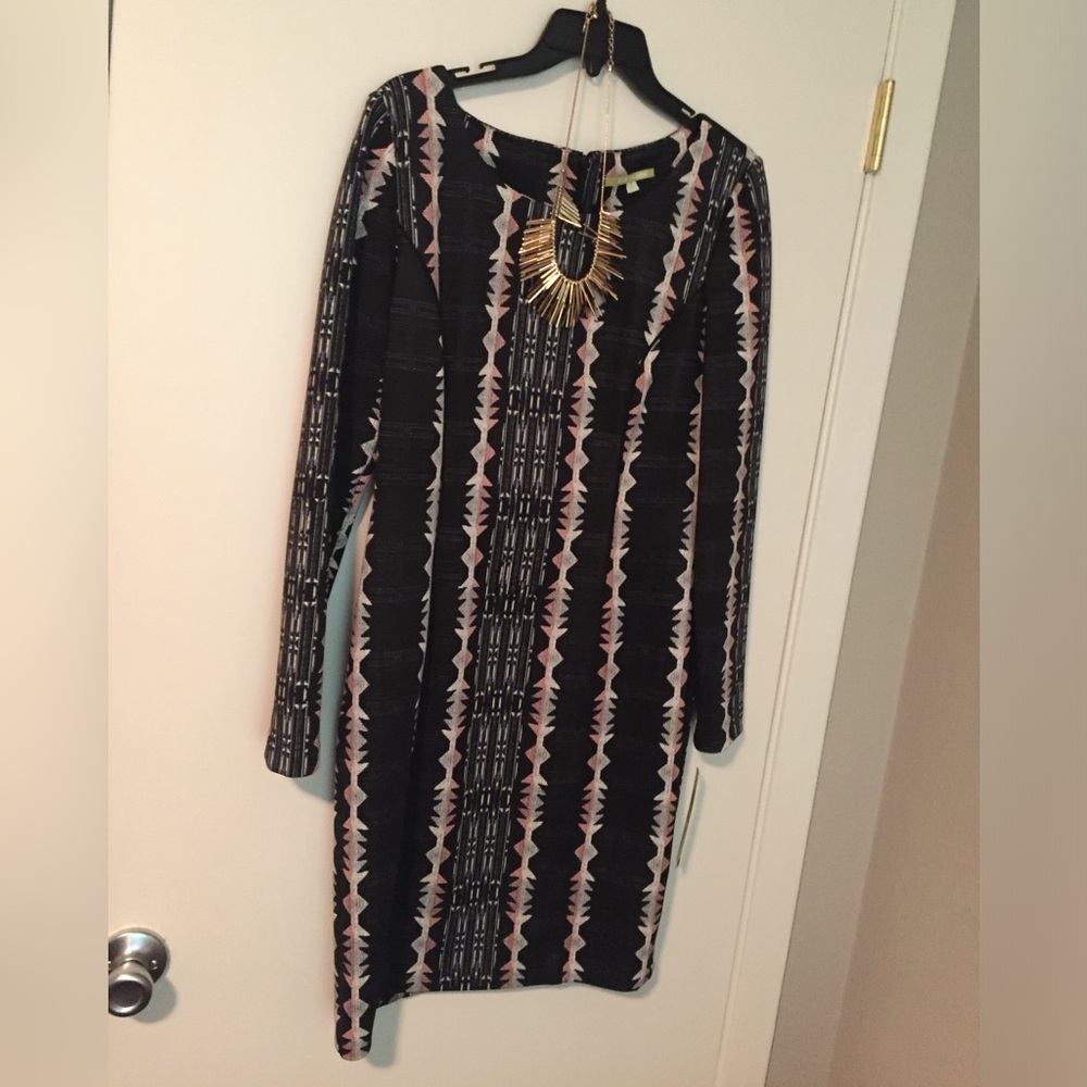 Gianni Bini Black Dress Long Sleeve Medium